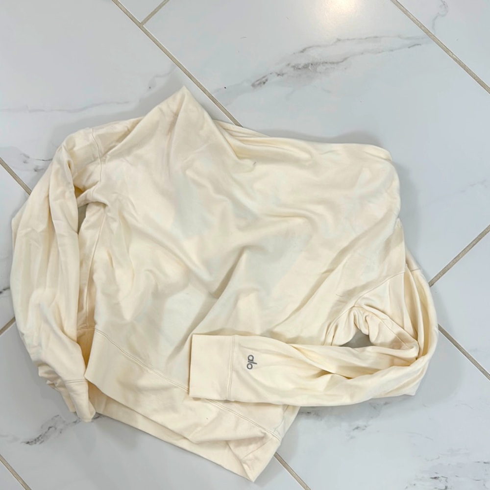 ALO yoga strappy back cream top